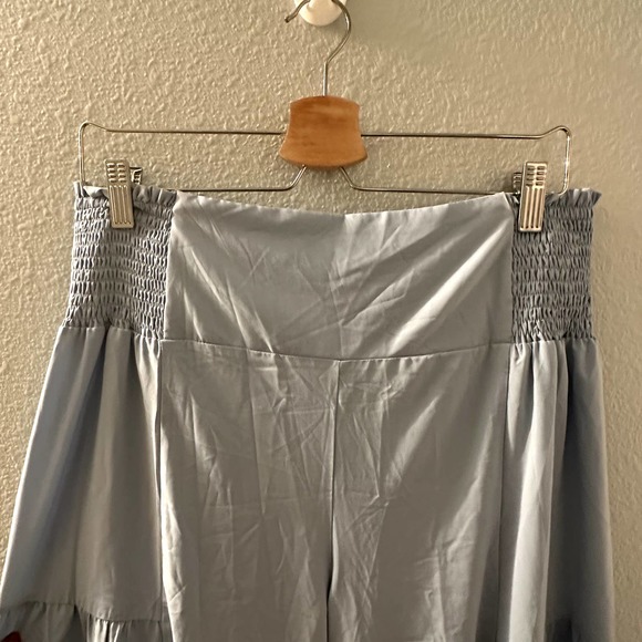 Halara Women's Breezeful High Waisted Shirred Tie Front Wide Leg Pants Large NWT - Picture 12 of 13